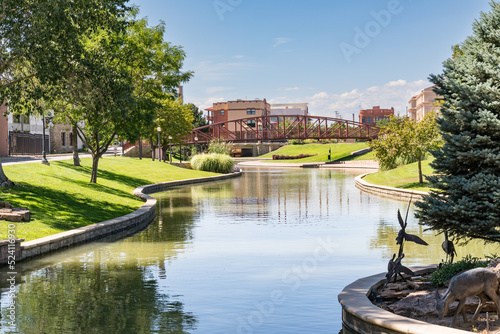 Pueblo Riverwalk along the Arkansas River in Pueblo, Colorado