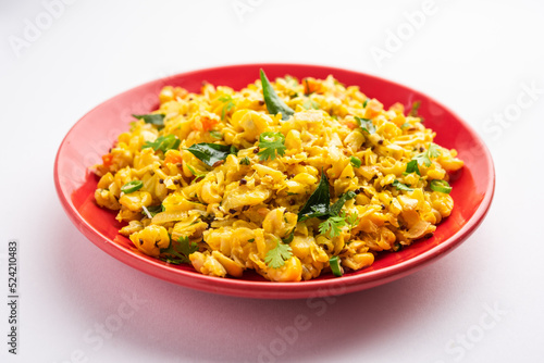 Sweet Corn Upma, makai rava uppittu made using with or without semolina , healthy Indian breakfast