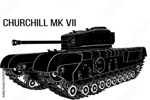 British heavy tank of the Second World War Churchill Mk VII