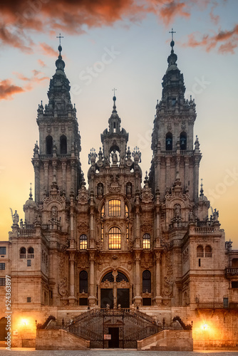 Santiago de Compostela Cathedral in Santiago, Comunidad Galicia in Northern Spain