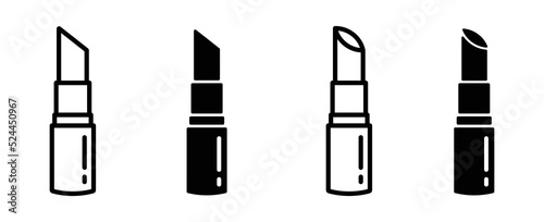 Lipstick set icon vector illustration