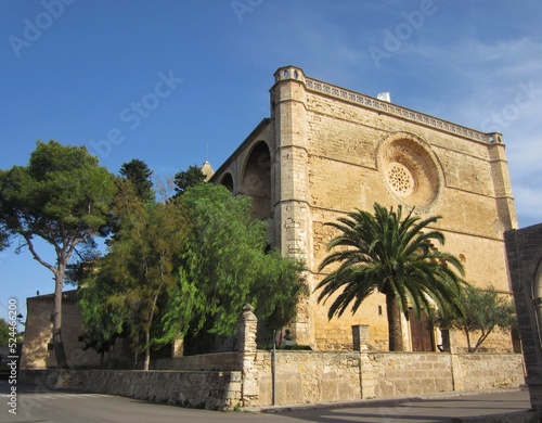 The church of Sant Pere in Petra is one of the biggest churches in Mallorca, Spain
