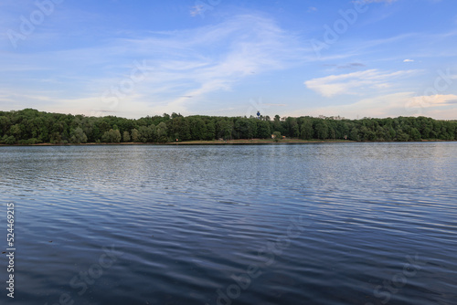 View of Terlicko dam lake on River Stonavka in Terlicko in Czech Republic