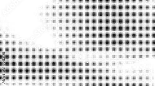 Halftone background. Grunge halftone pop art texture. White and black abstract wallpaper. Geometric retro vector 
