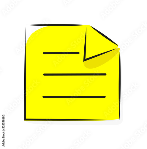 Żółta karteczka