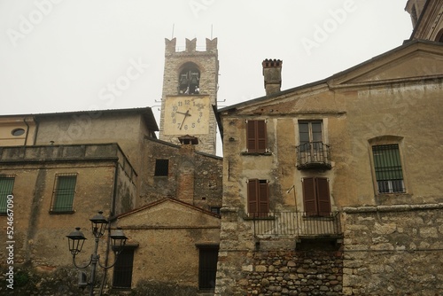 View of the castle of Rovato , Italy