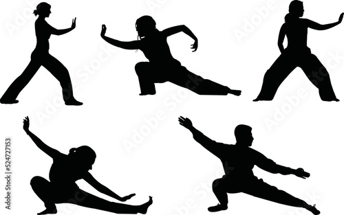 Qi Gong vector eps, Silhouette, Logo, Qi Gong vector eps Cut Files for Cricut Design, Qi Gong Digital Commercial Clipart - PNG, EPS
