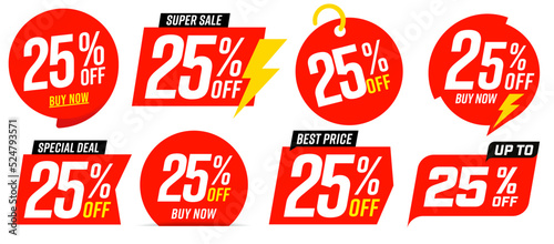 25 percent off best sale red tag template