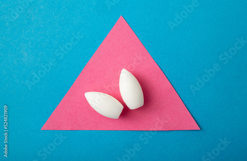 Medicinal bullet shape tablets for vaginal use. Moisturizing treatment.