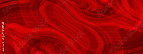 Decorative and blood-red Coral color painting mixed marble effect, Liquid marble background with red stained texture, Marble fluid texture pattern with wave lines, geometric wave line vector backgroun