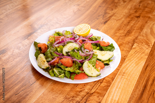 Fine salad at a Turkish restaurant in Charlotte NC