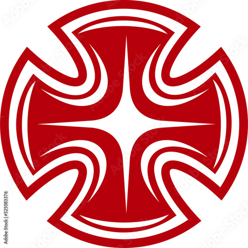 Catholic religion symbol, celtic cross