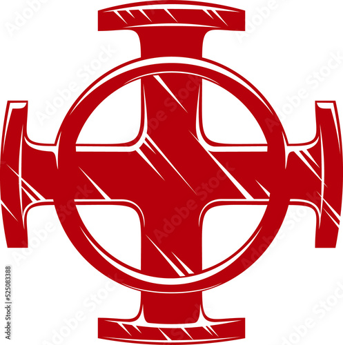 Catholic religion symbol, celtic cross
