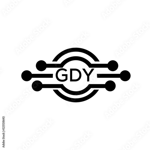 GDY letter logo. GDY best white background vector image. GDY Monogram logo design for entrepreneur and business. 