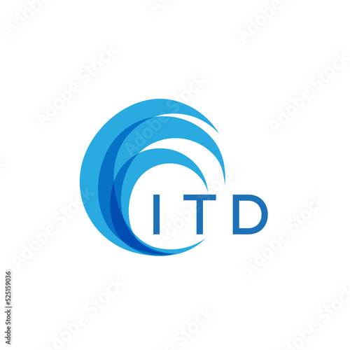 ITD letter logo. ITD blue image on white background. ITD Monogram logo design for entrepreneur and business. . ITD best icon. 