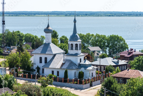 View of the Church of St. Nicholas the Wonderworker on Podozerye in Rostov, Russia.