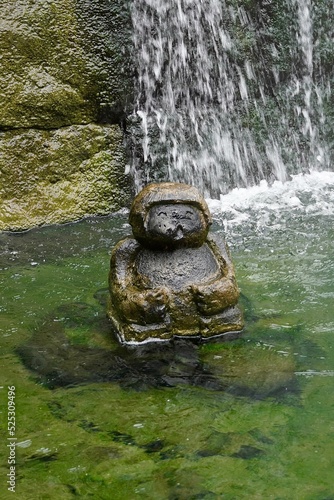 Japanese onsen statue, kami onsen, japan