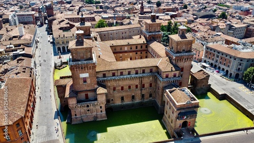 drone photo Château D'Este Ferrare Italie europe