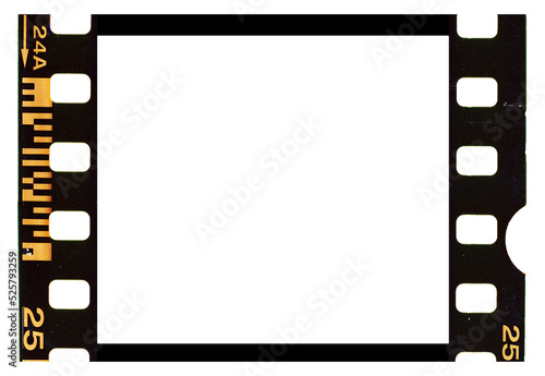 35mm analog film strip frame isolated png 