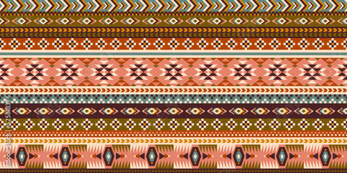 Flat design peruvian pattern. Tribal vector illustration