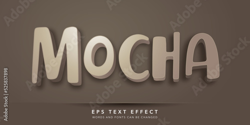 mocha 3d editable text effect