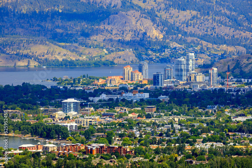 Kelowna City Skyline Cityscape Okanagan Valley