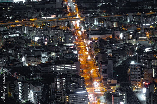 あべのハルカスから見た大阪の夜景