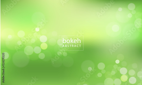 Abstract green background, abstract background with bokeh, Green bokeh