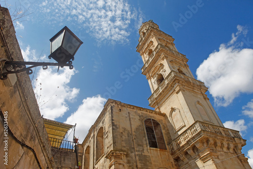 Maglie, Salento, the tower of the Cathedral, Apulia, Italy