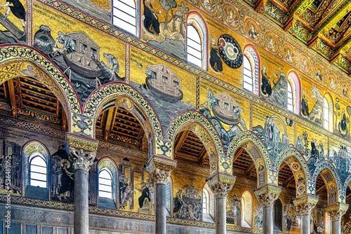 The mosaics of the Cathedral of Monreale, Sicily