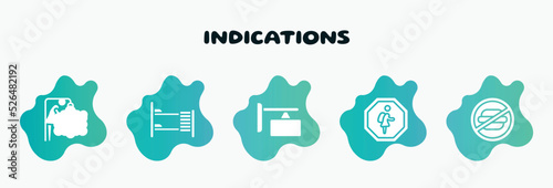 indications filled icons set. flat icons such as dormitory, store board, school zone, not allowed snacks, babysitter and child icon collection. can be used web and mobile.