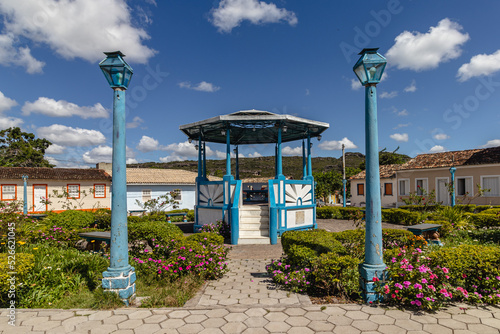 bandstand in the city of Mucuge, State of Bahia, Brazil