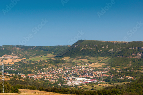 Millau village during a sunny day