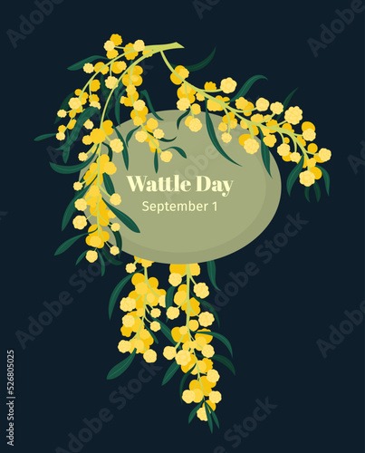Celebrate spring Wattle day. September 1st