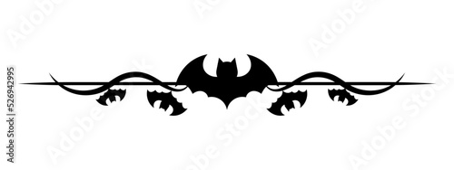halloween bat border 