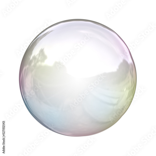 soap bubble on transparent background