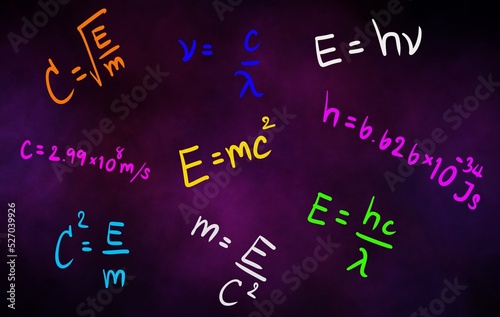 E=mc2 background, Albert Einstein's Equation, physics equation, Nuclear equation