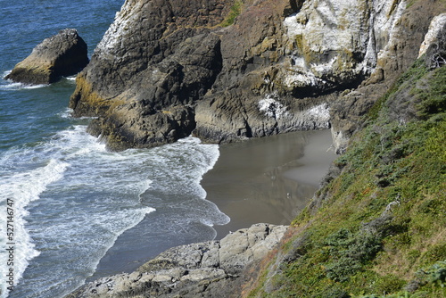 Cliffs and beach cove 