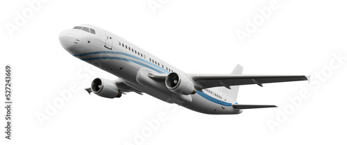 typical airplane isolated on transparent background
