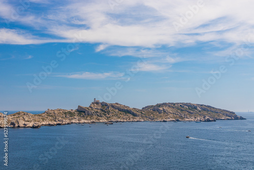 View of the Ile de Pomegues island on the Frioul archipelago