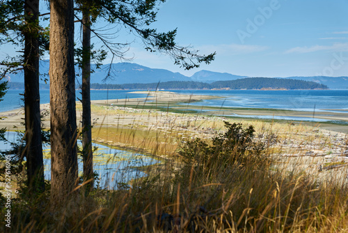 Sidney Spit Vancouver Island BC. Sidney Spit on Sidney Island near Victoria. Part of the Gulf Islands National Park Reserve of Canada.