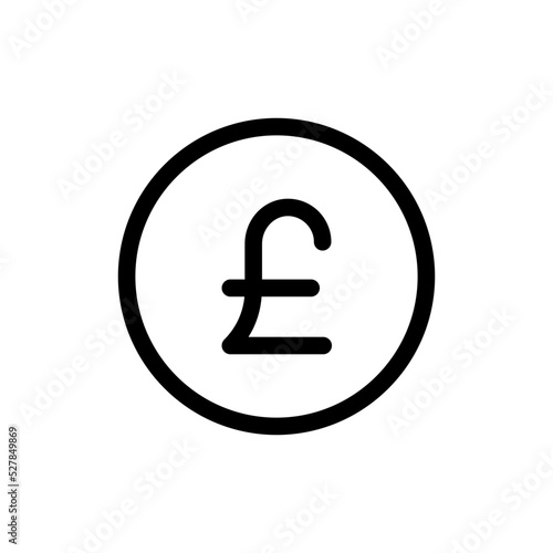 pound line icon