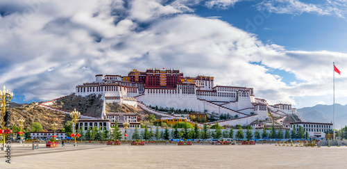 Potala Palace of Lhasa city Xizang Autonomous Region, China.