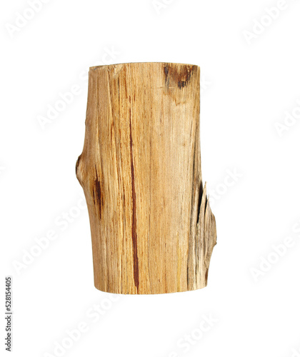 a piece of wood that has been cut dry on transparent background png file