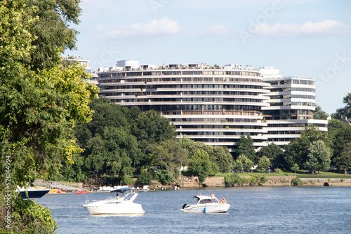Potomac River and Watergate Complex in Washington, DC (USA)