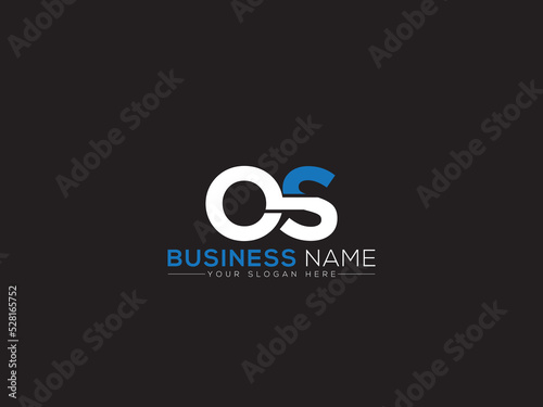 Initial OS Logo Icon, Colorful Os o&s Logo Letter Victor Image Design