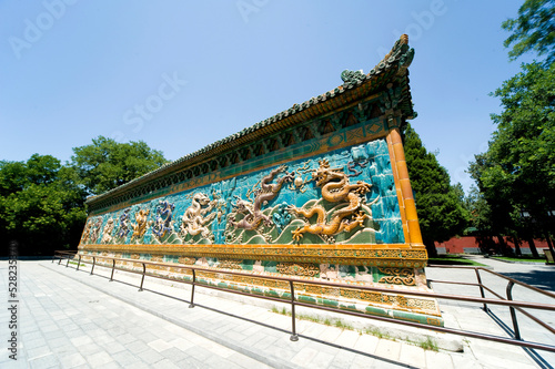 Jiulongbi, Beihai Park, Beijing, China, was built during the Qianlong reign of the Qing Dynasty (1756).