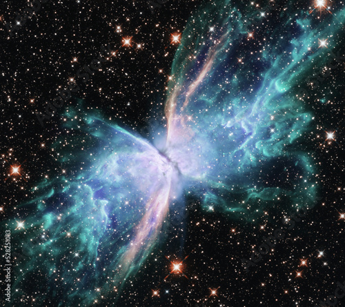 NGC 6302: The "Butterfly Nebula" Elements of this image furnished by NASA.