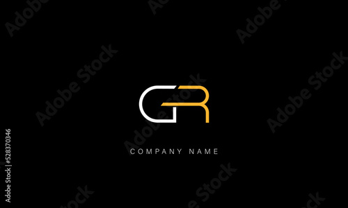 GR, RG Abstract Letters Logo Monogram