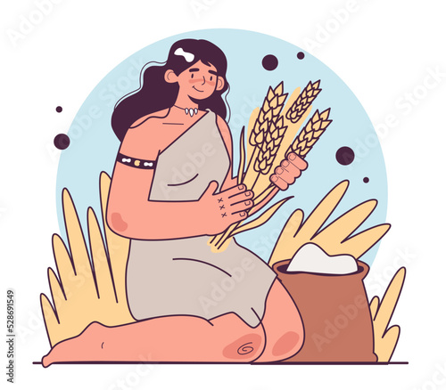 Neolithic Revolution. Agriculture origin, domestication of plants